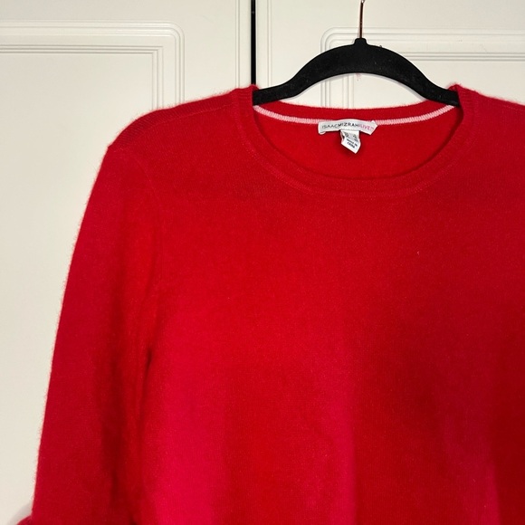 Isaac Mizrahi 100% Cashmere Tiered Sleeve Sweater - Picture 6 of 14